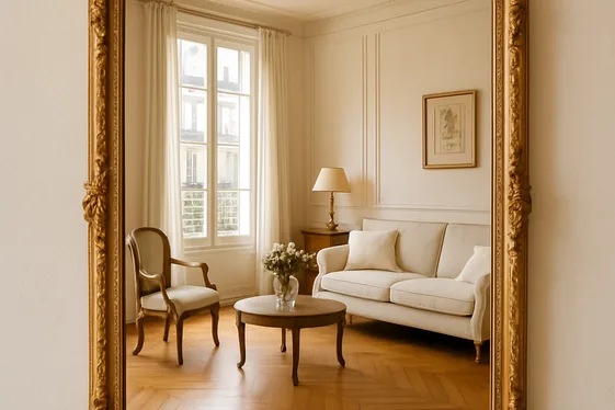 Incorporate Vintage Mirrors to Amplify Space illustration