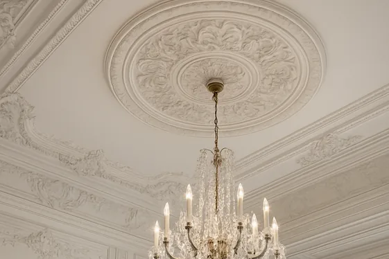 Using Intricate Molding and Ceiling Medallions illustration