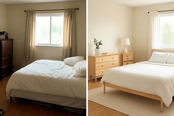 Before and After: Transforming Your Bedroom Layout illustration