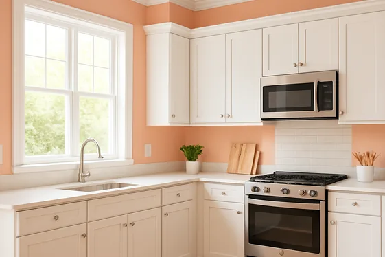 Fresh Peach Wall Paint Ideas illustration
