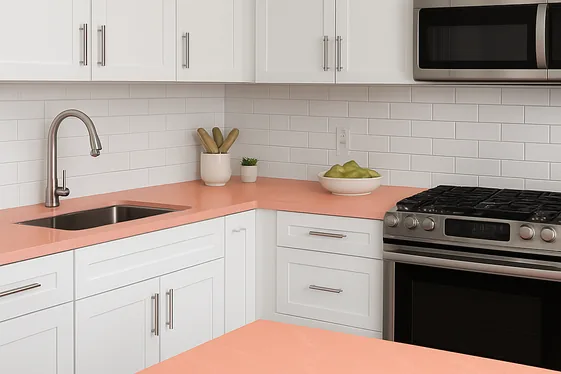 Peach Countertops: A Bold Choice illustration