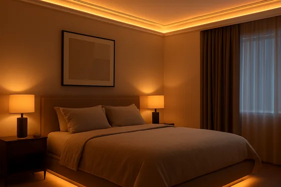 Install Ambient LED Lighting Strips illustration