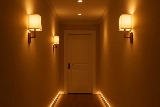 How to Layer Lighting for a Cozy Narrow Hallway illustration