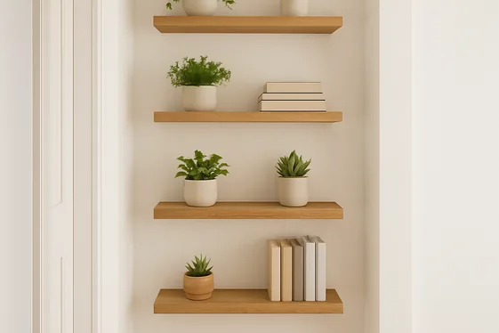 Incorporate Floating Shelves for Style and Function illustration