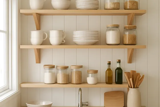 Open Shelving to Create an Airy Feel illustration