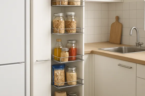 Pull-Out Pantry Units for Organized Storage illustration