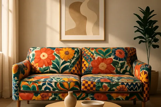 Introducing Patterned Sofas for Visual Interest illustration