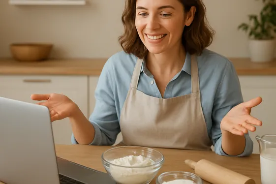 Offer Baking Classes and Workshops Online illustration