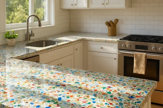 Recycled Glass Countertops: Eco-Friendly Chic illustration