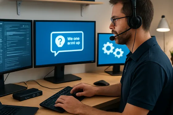 Technical Support Roles with Step-by-Step Procedures illustration