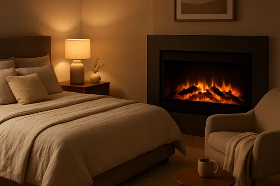 Add a Cozy Fireplace or Heater for Warmth illustration