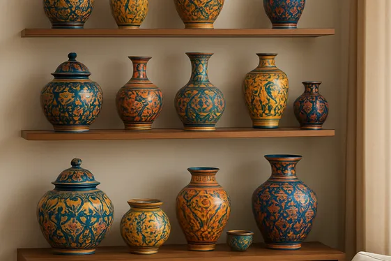 Use Indian Pottery and Ceramics as Decorative Highlights illustration