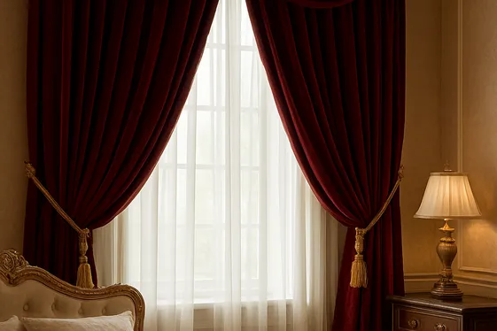 Use Heavy Drapes with Tassel Tiebacks illustration
