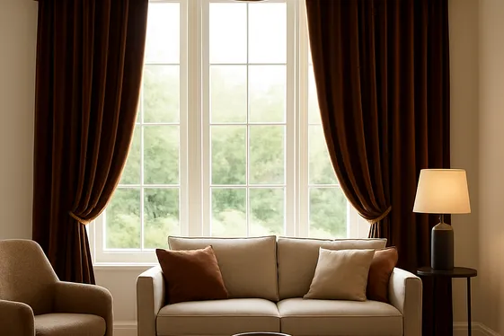 Using Brown and Gold Curtains for Warmth and Style illustration