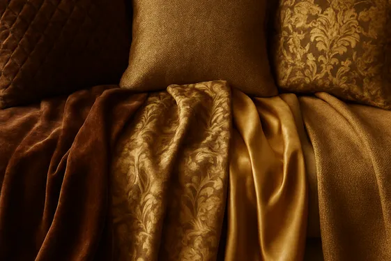 Mixing Textures in Brown and Gold for Visual Interest illustration