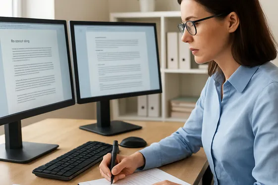 Technical Writer: Clear, Calm, and Detail-Oriented Job illustration