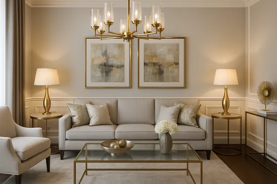 Incorporate Metallic Finishes for Subtle Glamour illustration