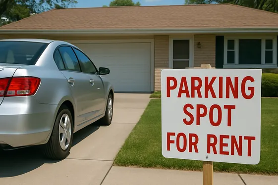 Rent Out Parking Space or Driveway illustration