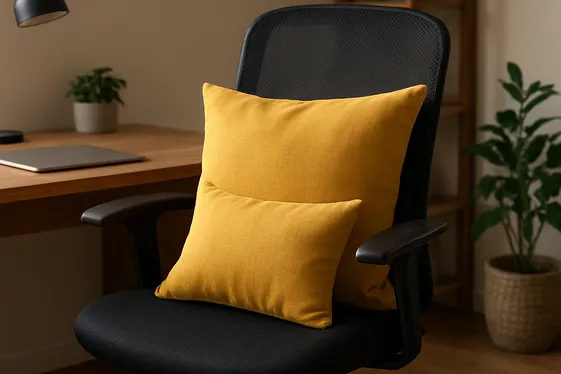 Add Yellow Cushions to Office Seating for a Pop of Color illustration