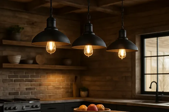 Industrial Lighting Fixtures for Rustic Modern Vibe illustration
