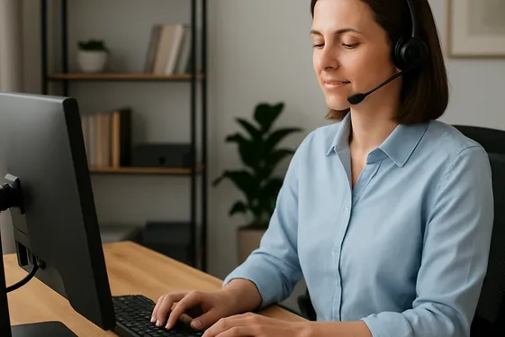 Virtual Customer Service Representative: Your First Remote Job illustration