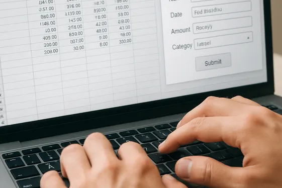 Data Entry Clerk: Accuracy and Attention from Home illustration