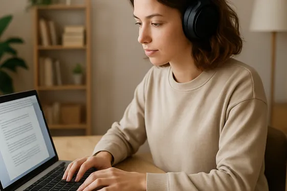 Transcriptionist: Turning Audio Into Text illustration