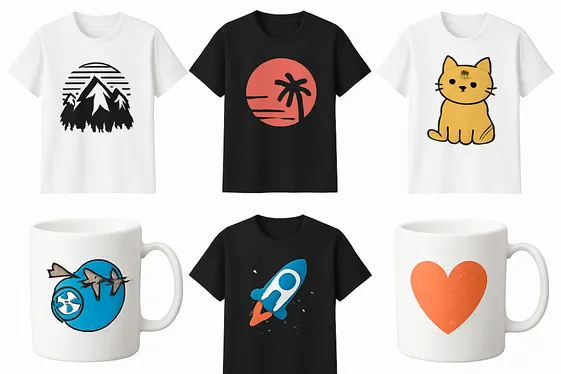 Offer Print-on-Demand Merchandise illustration