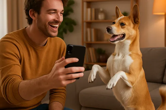 Create a Dog YouTube Channel or TikTok Account illustration