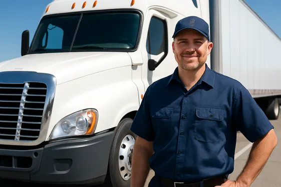 Truck Driver: Hitting the Road, Not the Hotline illustration