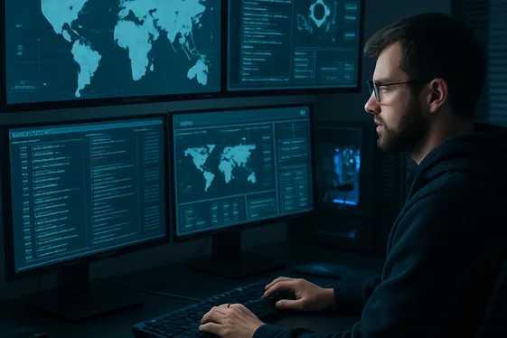 Remote Cybersecurity Specialists with Comprehensive Benefit Packages illustration