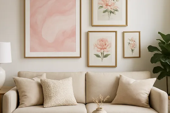 Pink Artwork and Prints as Statement Pieces illustration