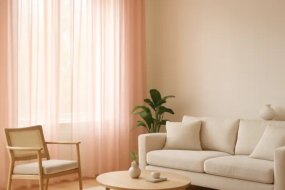 Using Pink Curtains to Add Subtle Color illustration