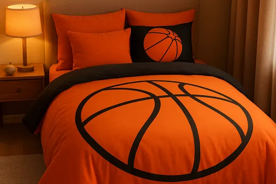 Sleek Basketball-Themed Bedding Sets for Comfort and Style illustration