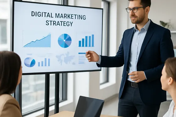 Marketing Consultant: Help Businesses Grow with Strategy illustration