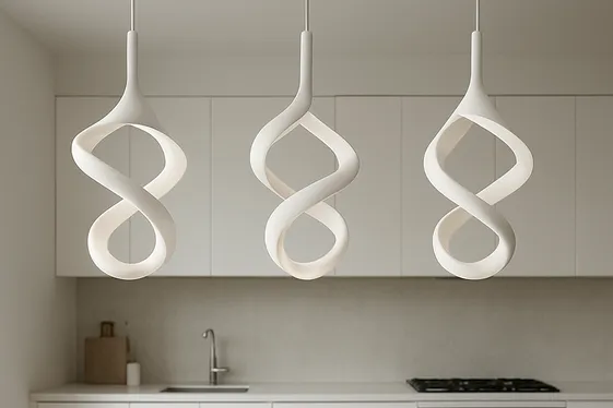 Install Statement White Lighting Fixtures illustration