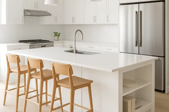 Design Multi-Functional White Kitchen Islands illustration