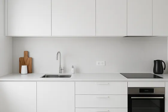 Maintain Cleanliness with Durable White Materials illustration