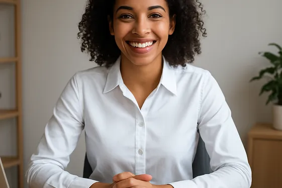 Use positive body language to convey confidence illustration