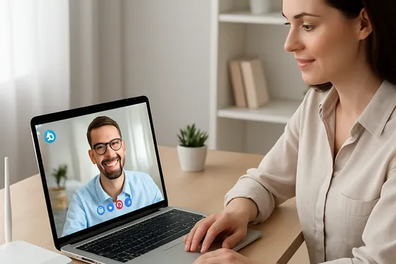 Use a stable internet connection for smooth communication illustration