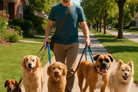 Provide Pet Sitting or Dog Walking illustration