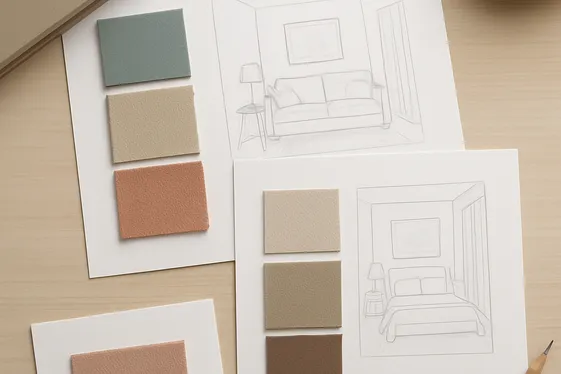 Coloring Services for Interior Designers illustration