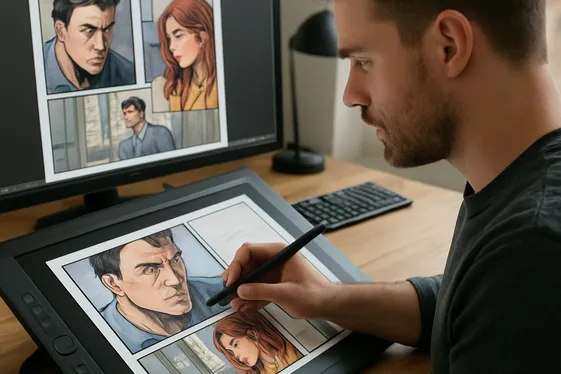 Working as a Digital Colorist for Comics illustration