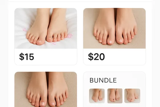 Pricing Your Feet Pictures to Make Consistent Sales illustration