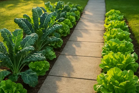 Plant a Border Vegetable Garden Along Walkways illustration