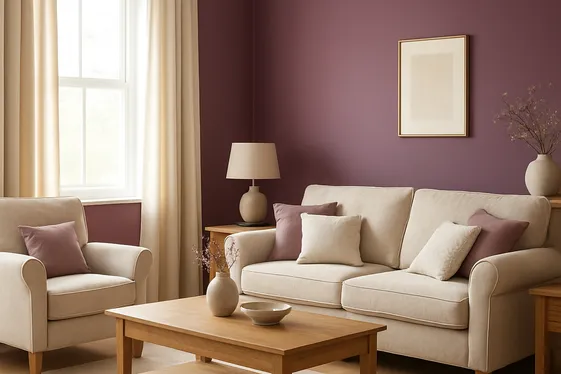 Plum and Cream: A Timeless, Soft Contrast illustration