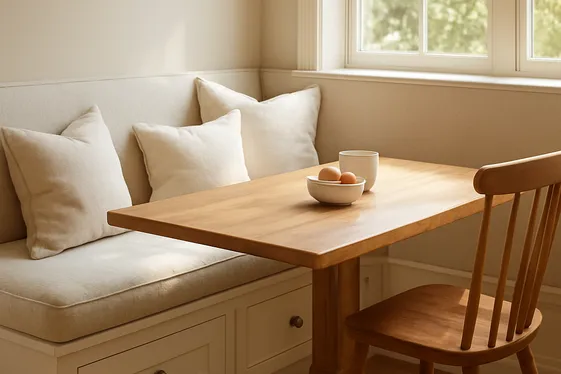 Maximal Comfort with Built-In Banquettes illustration