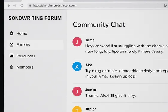 Joining Songwriting Communities and Forums illustration