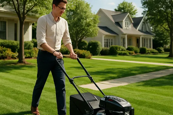 Offer Lawn Care and Yard Work Services illustration