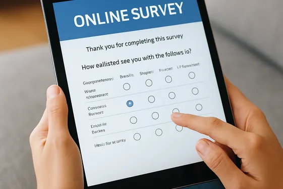 Take Paid Surveys and Participate in Market Research illustration